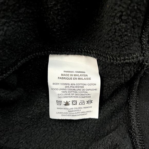 Nike Hoodie Sweatshirt Mens Large Black Pullover Swoosh Logo Sportswear Athletic - Picture 6 of 10